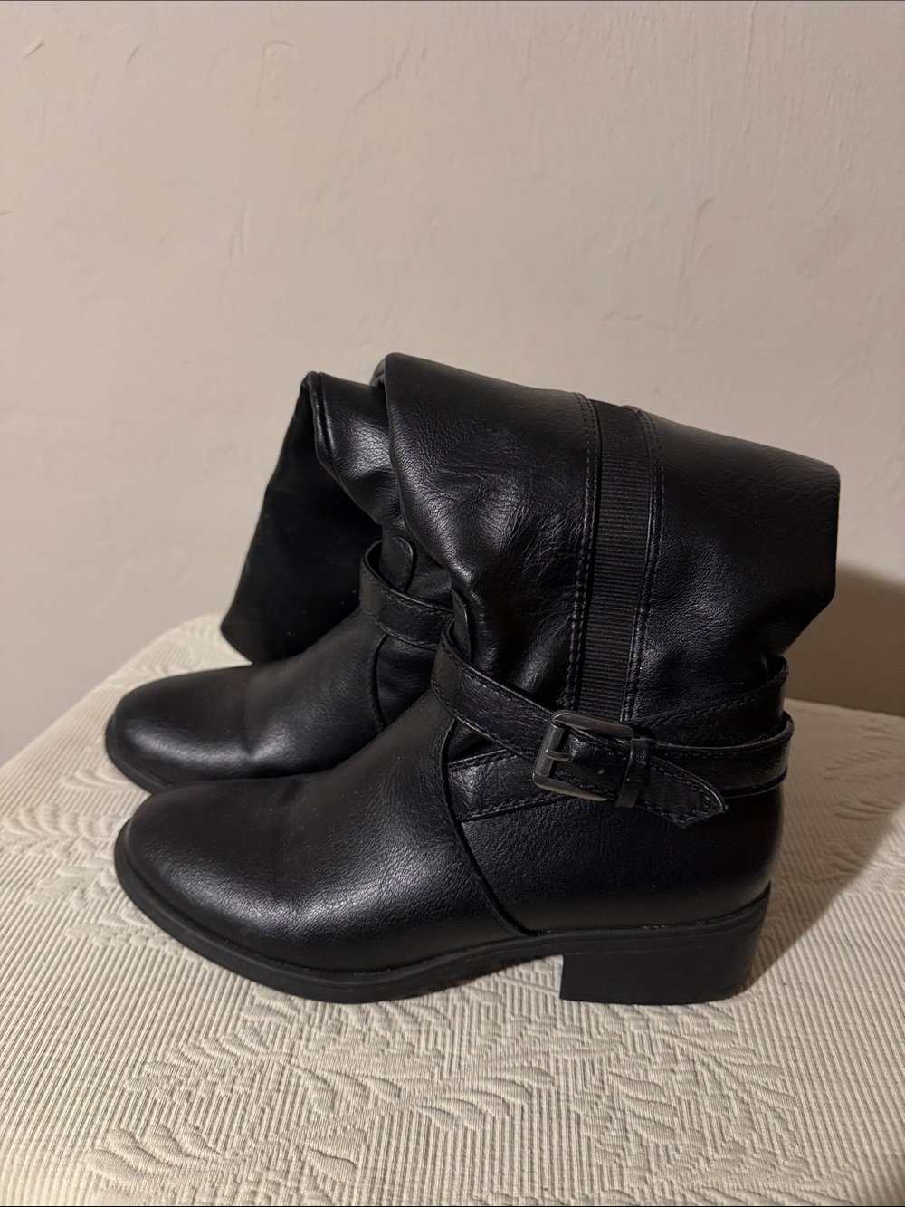 Croft & Barrow Alice Black Ankle Boots Women’s 7.5M Side Zip Comfort Booties
